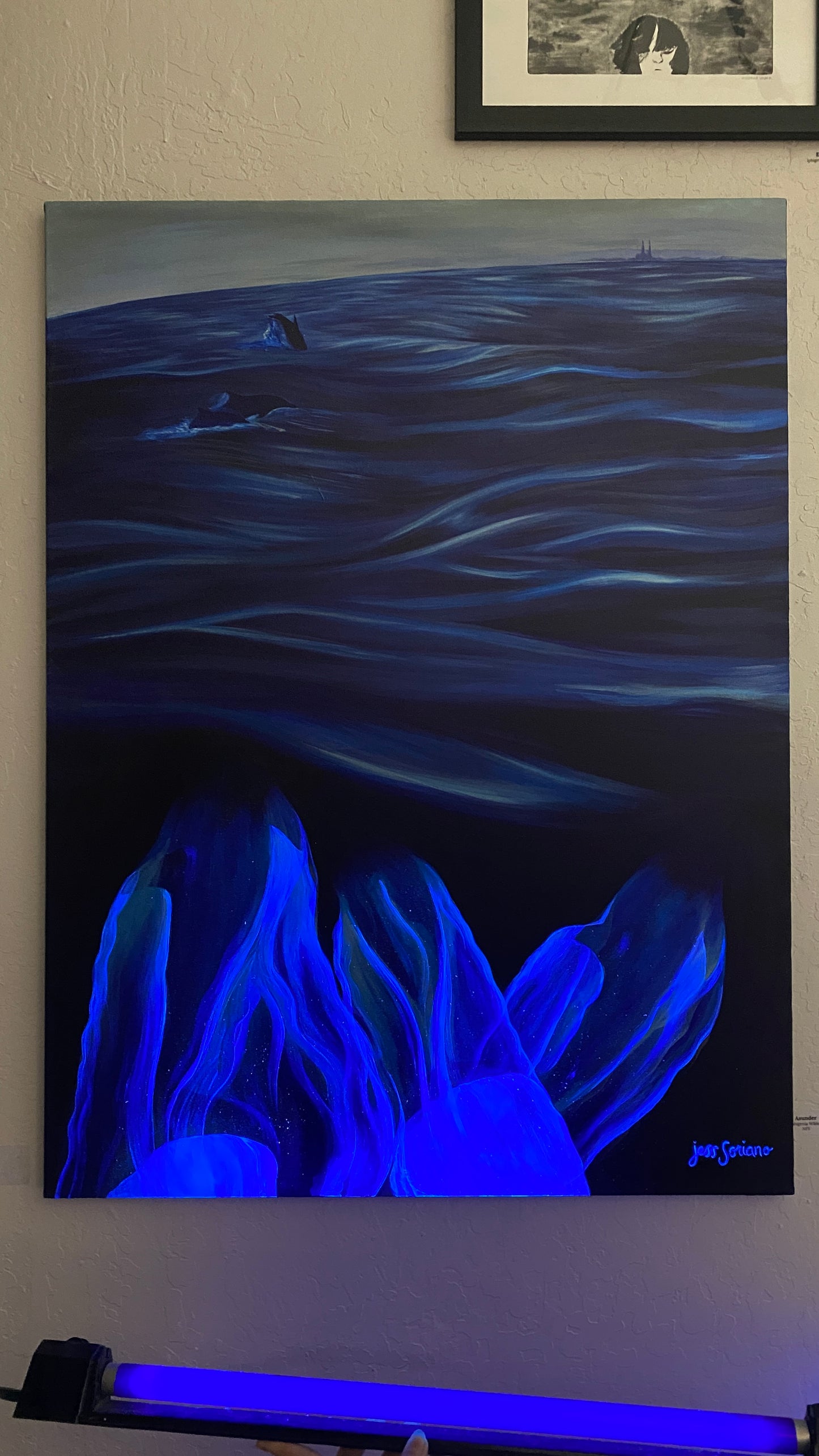 Swimming Through Bioluminescence