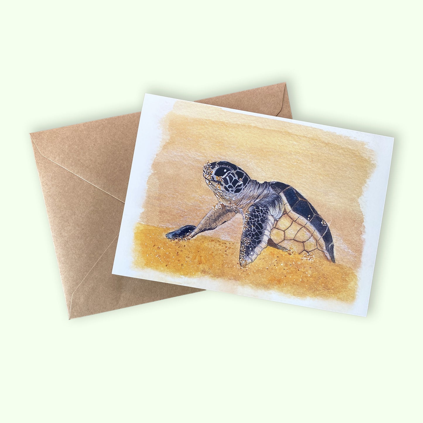 Baby Sea Turtle- Greeting Card