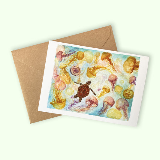 Jellyfish Daydream - Greeting Card
