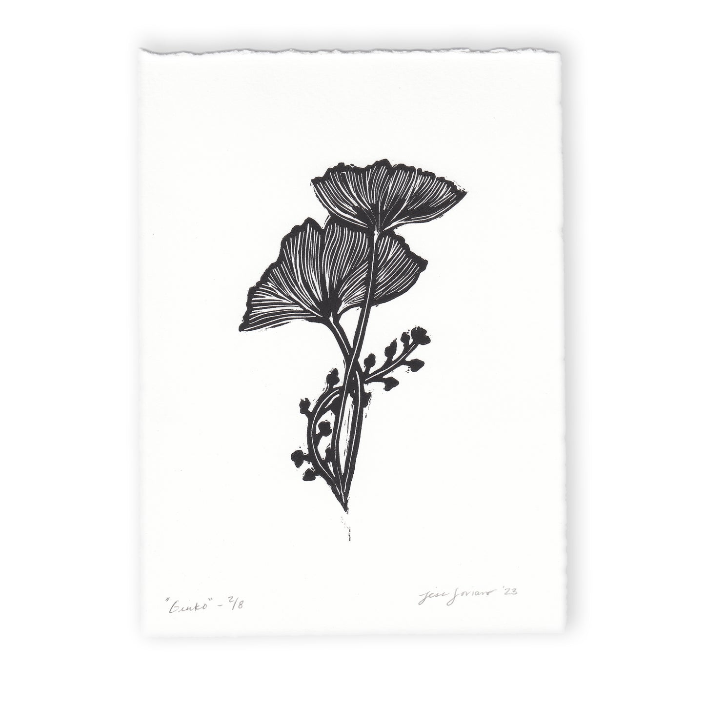 Glinko Plant Linocut Print
