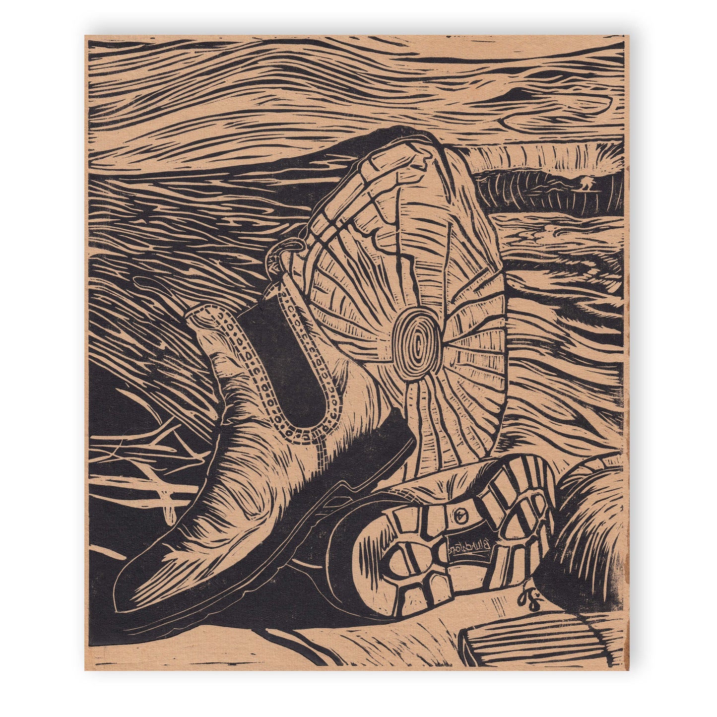 Lasting Adventure Linocut Print