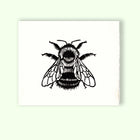 Bumble Bee Linocut Relief Print