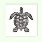 Sea Turtle Linocut Relief Print