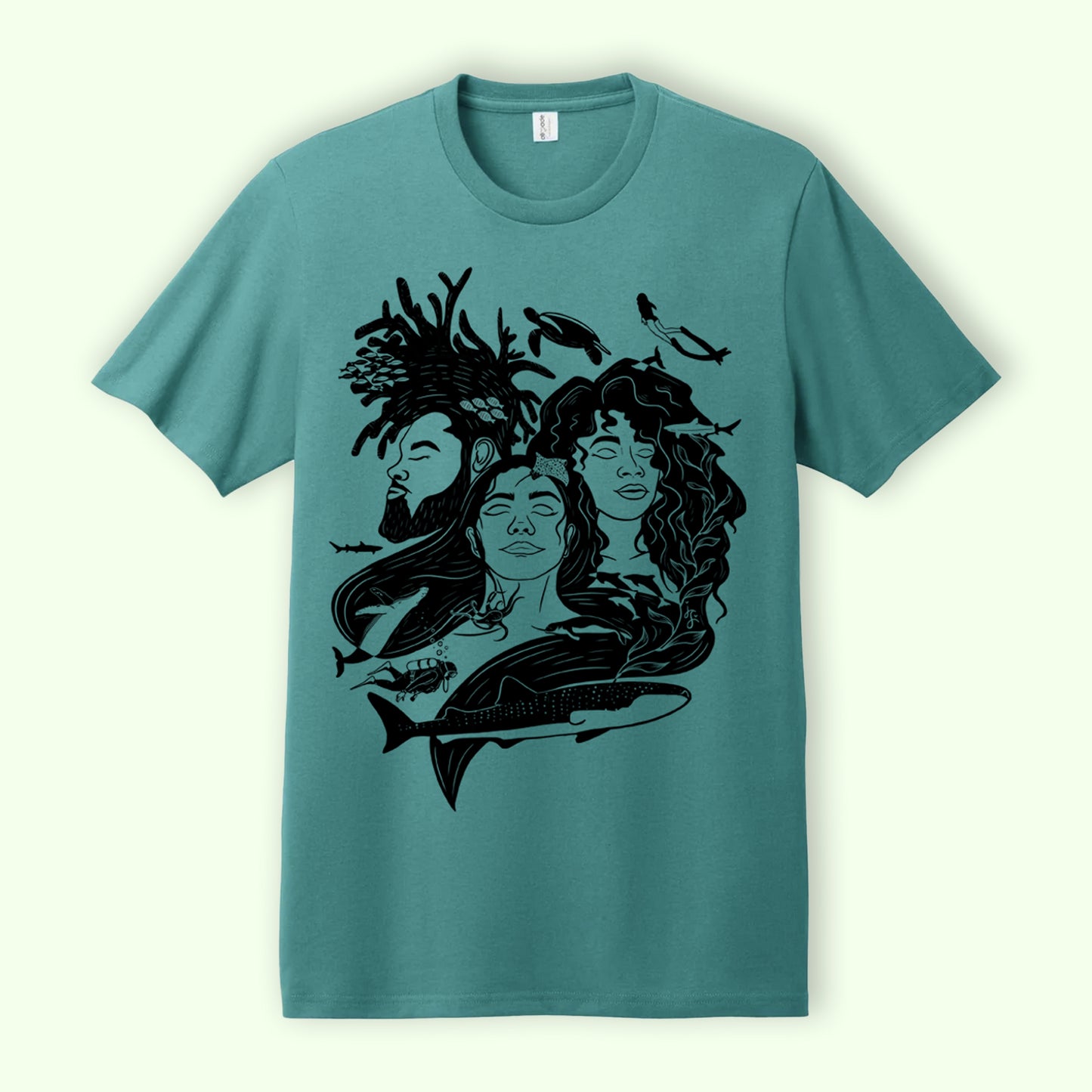 Biodiversity - Oceanic Teal - T-Shirt