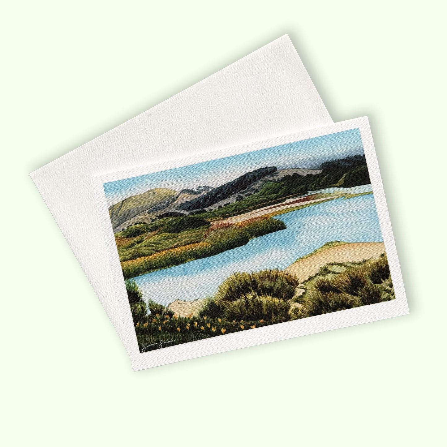 Carmel River State Beach - Greeting Card