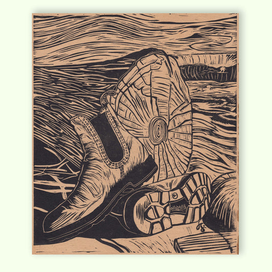 Lasting Adventure Linocut Print